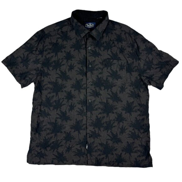 Nat Nat Hawaiian Shirt SILK Floral Print Short Sleeve Aloha Men's L - Picture 1 of 6
